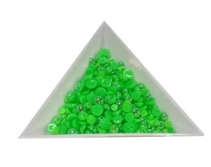 Pol Perličky na zdobenie nechtov Mini Mix Green AB 12