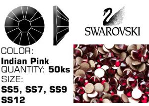 Swarovski kamienky na nechty F - Indian Pink  | SS5 (1,7 - 1,9mm), SS7 (2,1 - 2,3mm), SS9 (2,5 - 2,7mm) , SS12 (3 - 3,2mm)