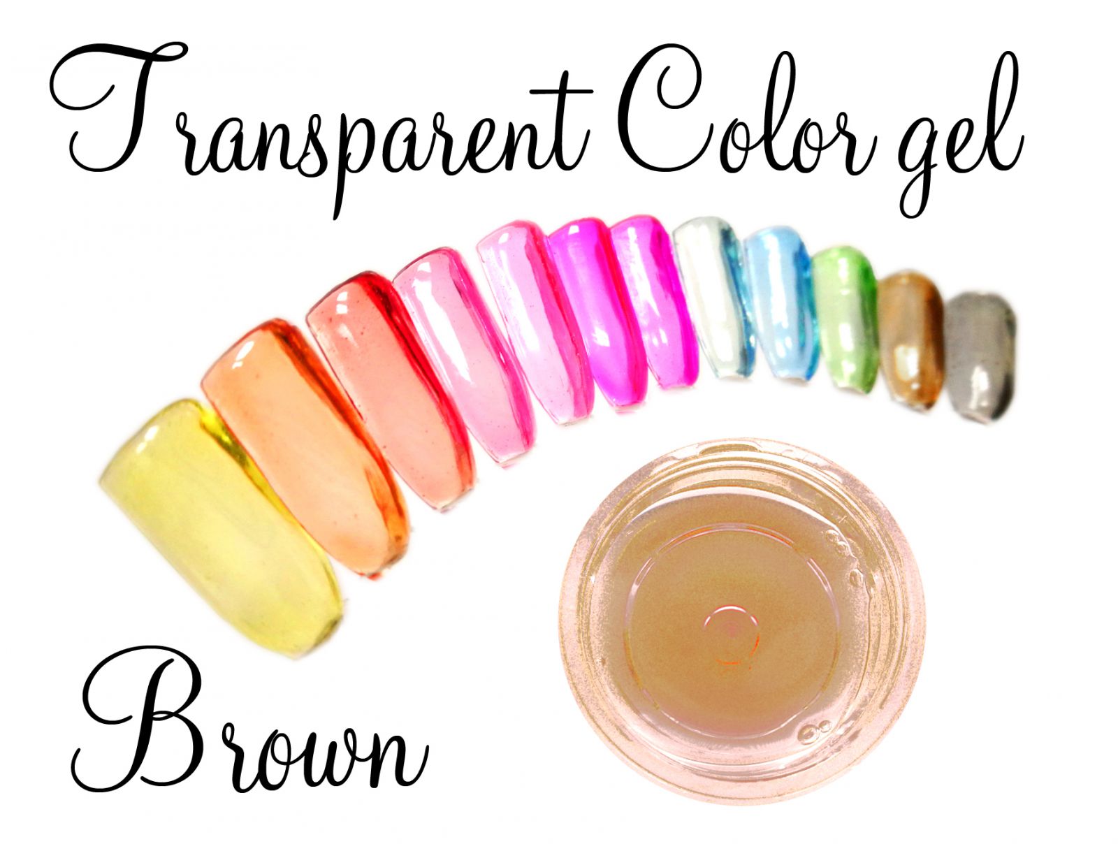 Transparent color gel - Brown