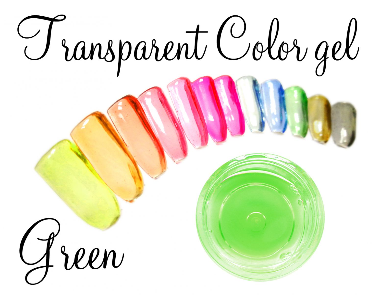 Transparent color gel - Green