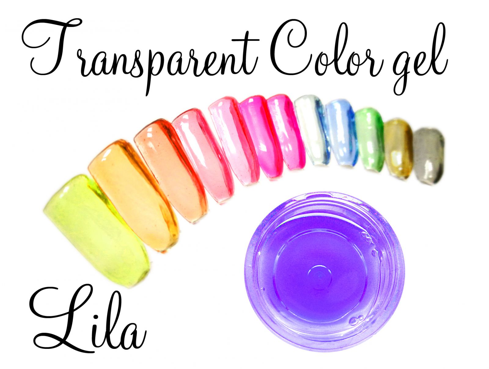 Transparent color gel - Lila