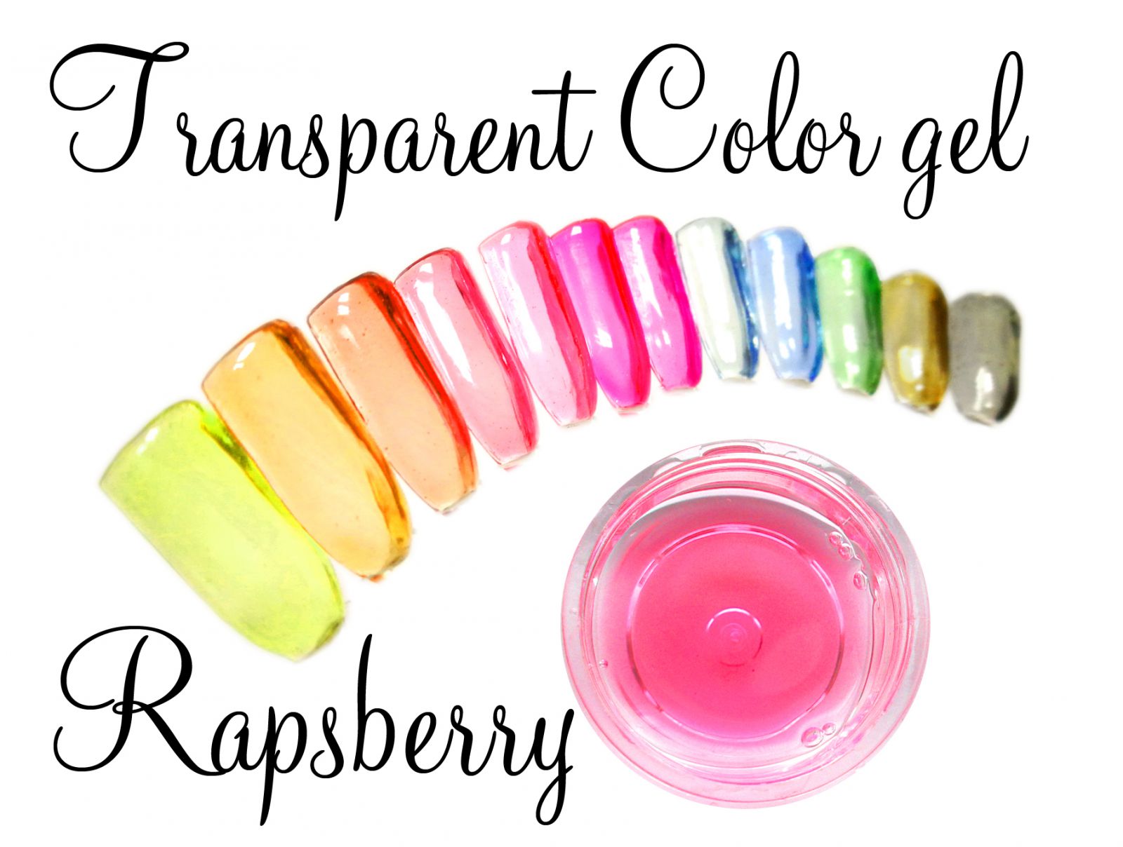 Transparent color gel - Rapsberry