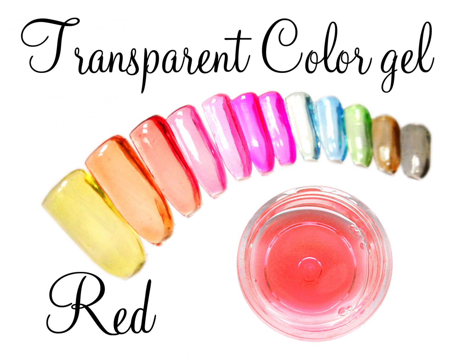 Transparent color gel - Red