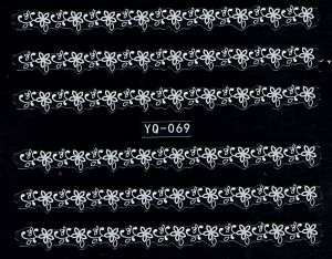 Nálepky na nechty čipky YQ-069