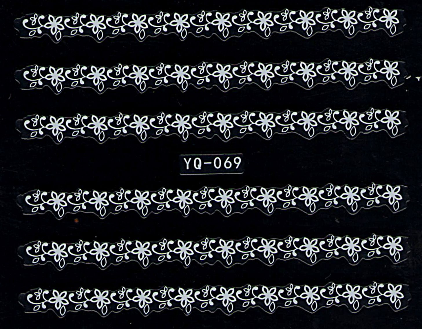 Nálepky na nechty čipky YQ-069