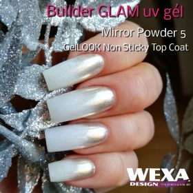 Mirror Powder 5 - chrómový zrkadlový prášok na nechty
