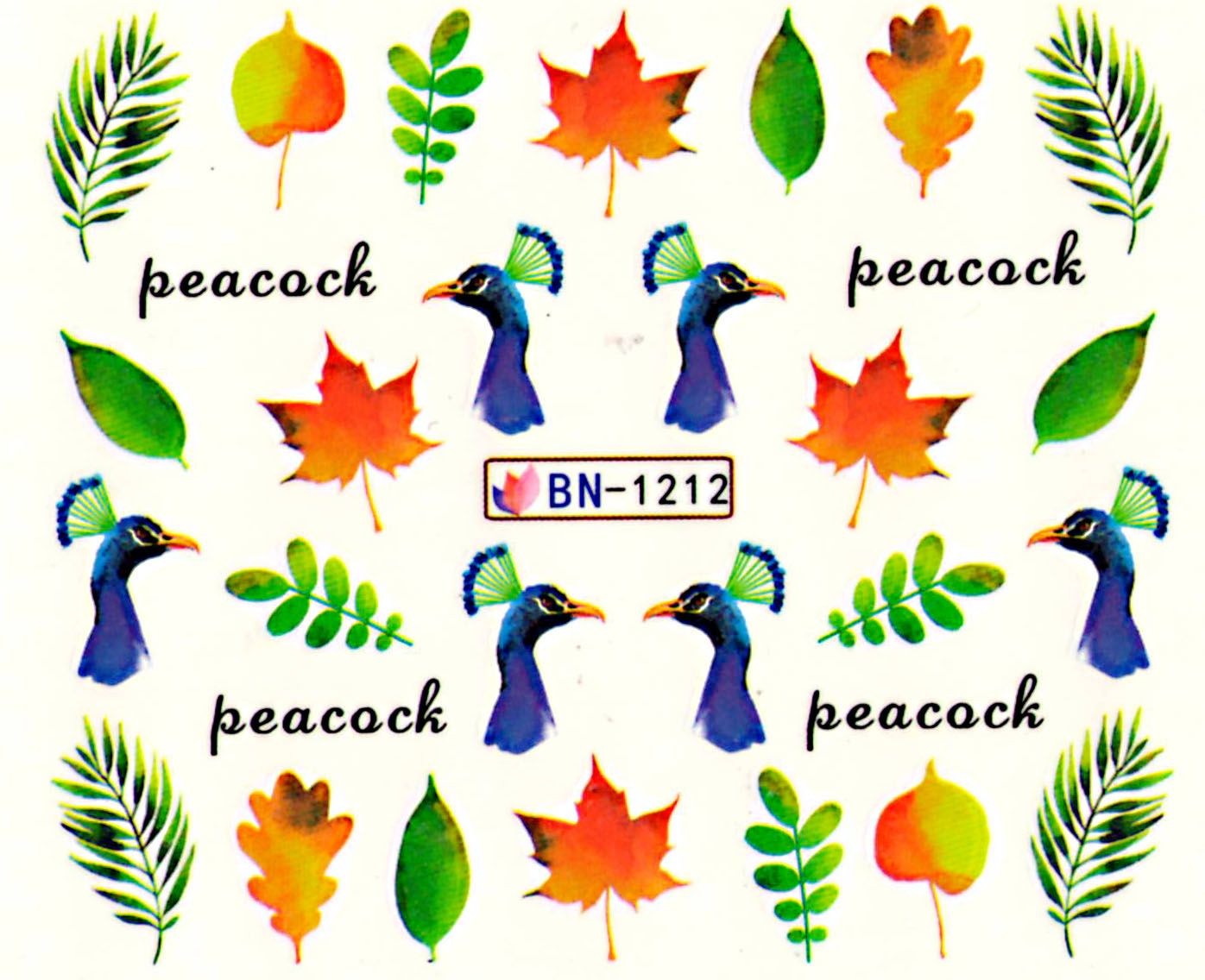 Vodolepky na nechty Peacock BN1212