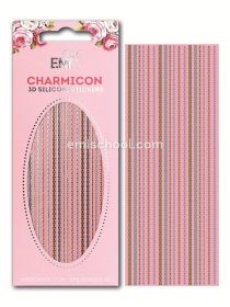 Charmicon 3D Silicone Stickers Chain #6 Gold/Silver - AKCIA