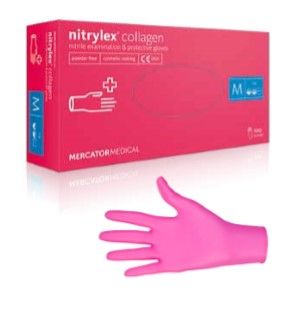 Nitrilové ochranné rukavice s vrstvou Collagen - 1box - 50 párov