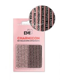Charmicon 3D Silicone Stickers #94 Words - AKCIA