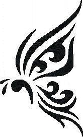Tattoo šablónka - Motýľ Lanvin