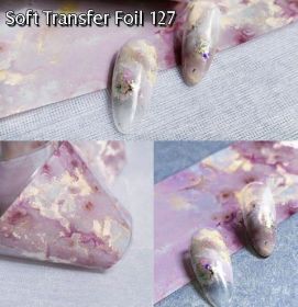 Soft Transfer Folia na nechty 127 Marble Pink