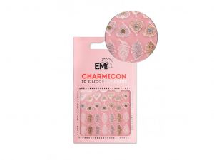 Charmicon 3D Silicone Stickers #107 Feathers and Hearts