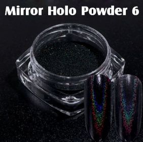Mirror Holo Powder na nechty 6 Black