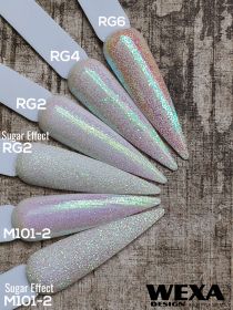 Trblietavý prášok na zdobenie nechtov RG - farebné odlesky | RG6, RG4, RG2 / RG50, M101-2