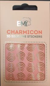 Charmicon 3D Silicone Stickers #115 Lunula Gold