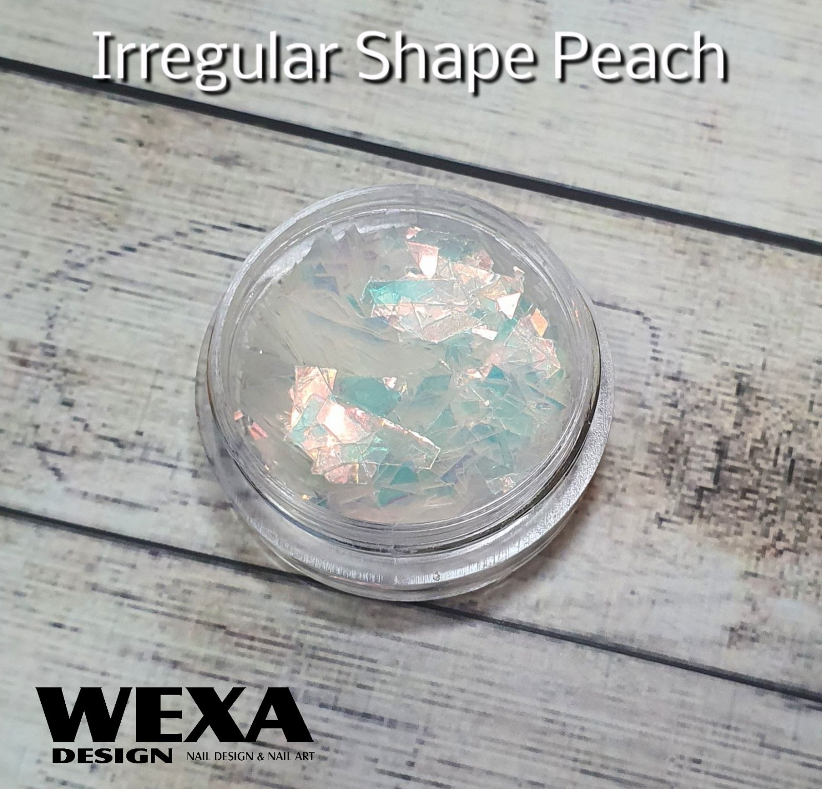 Irregular Shape - Peach farebné kúsky