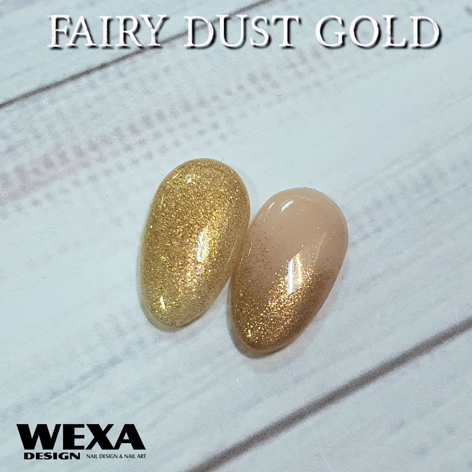 Luxusný prášok na zdobenie nechtov Fairy Dust Gold