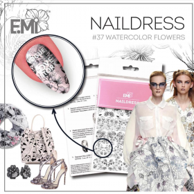 Naildress Slider Design #37 Watercolor Flowers - AKCIA