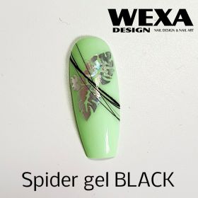 Spider gel BLACK na zdobenie nechtov