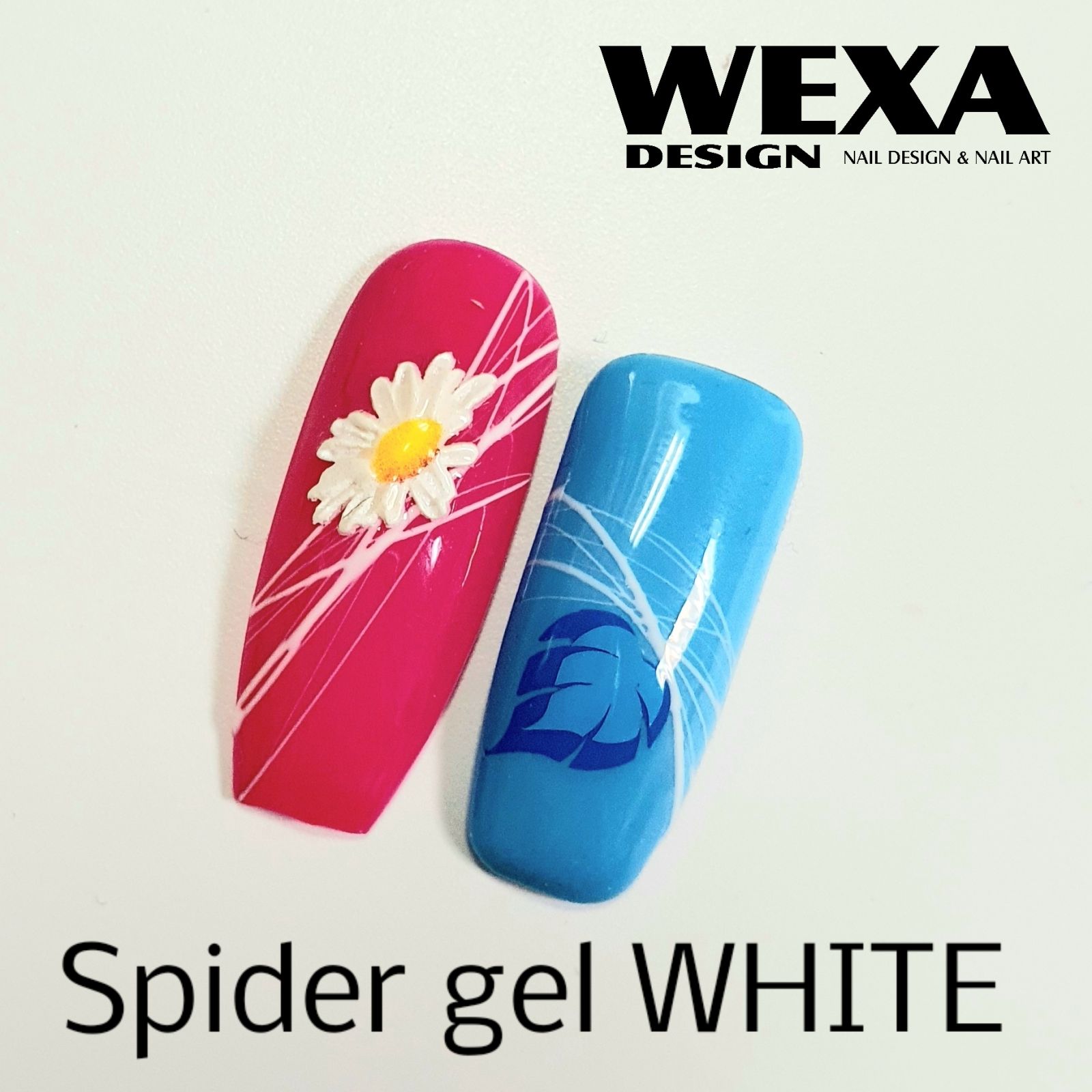 Spider gel WHITE na zdobenie nechtov