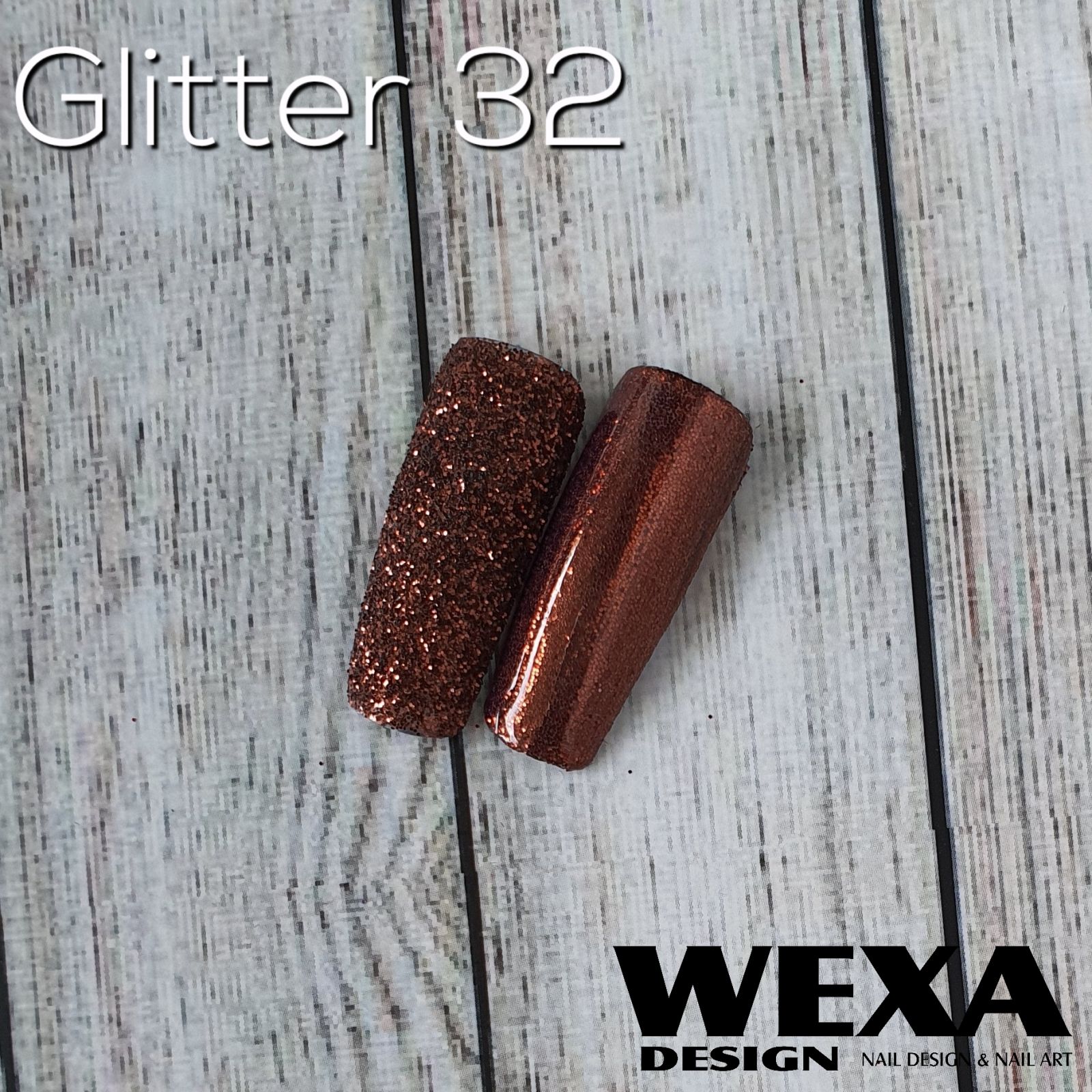 Trblietavý prášok Glitter 32 - Chocolate