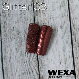 Trblietavý prášok Glitter 33 - Brown