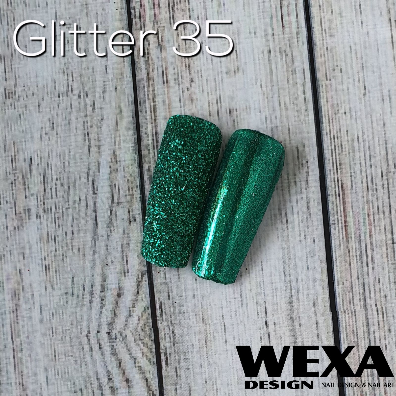 Trblietavý prášok Glitter 35 - Green