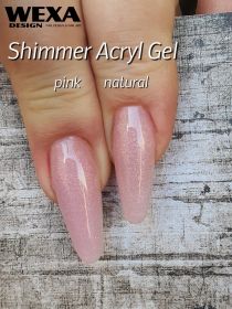 AcrylGel Shimmer na modeláciu nechtov tuba 60g | Natural, Pink