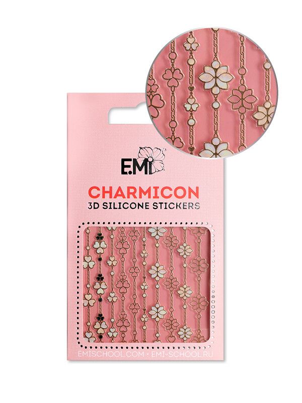 Charmicon 3D Silicone Stickers #154Floral Art