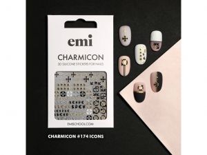 Charmicon 3D Silicone Stickers #174 Icons
