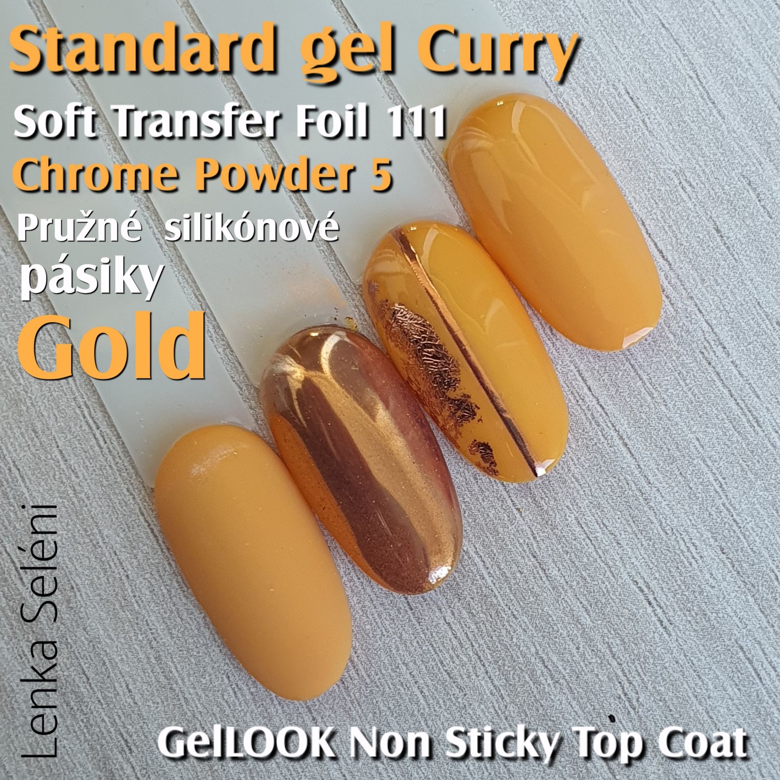 Farebný uv gél na nechty - Standard Curry