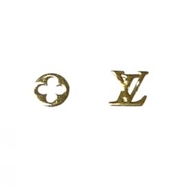 Kovové príklepky do nechtov LV gold | LV + logo, LV gold
