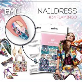 Naildress Slider Design #34 Flamingo - AKCIA