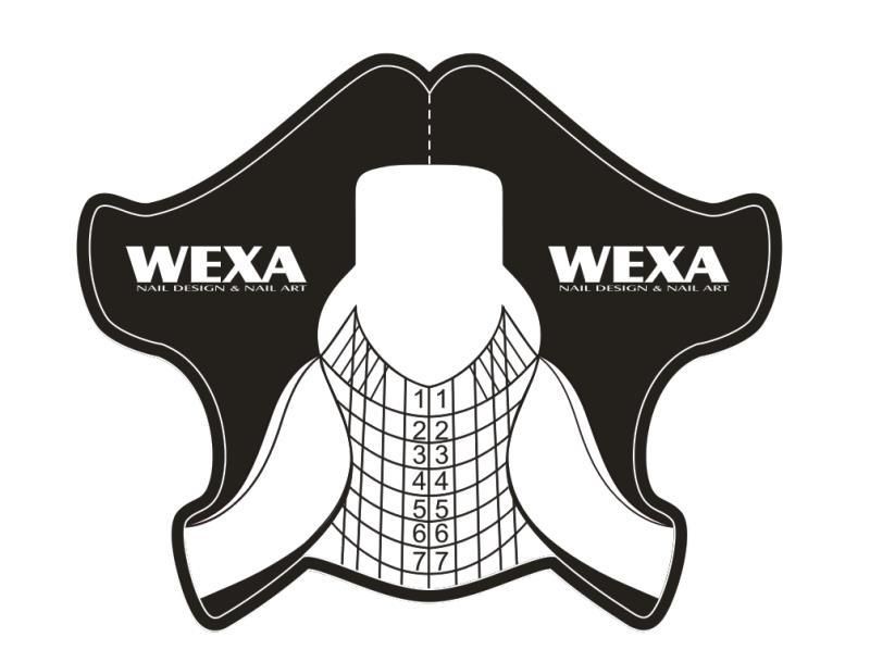 Priehľadné šablóny na modeláciu WEXA 10ks