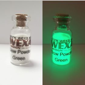 Glow Powder - Fosforový prášok na nechty  - Green
