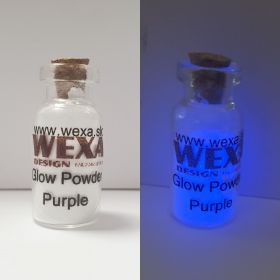 Glow Powder - Fosforový prášok na nechty  - Purple