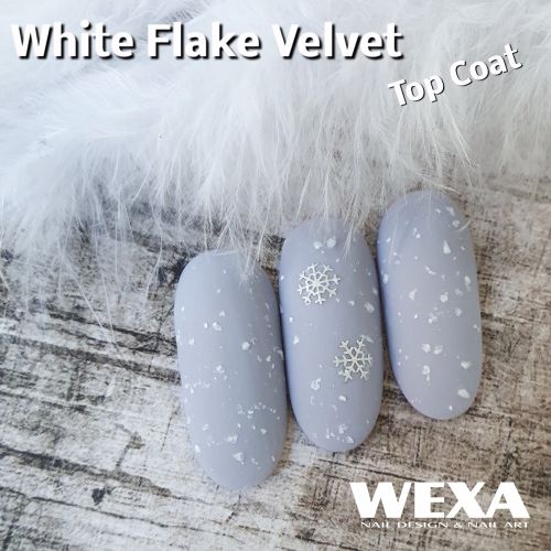 White Flake Top Velvet