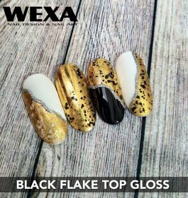 GelLOOK - Black Flake Top Gloss 