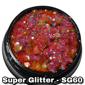 Trblietavý prášok na nechty Super Glitter - SG60