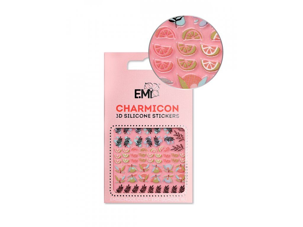 Charmicon 3D Silicone Stickers #127 Leaves and Fruits