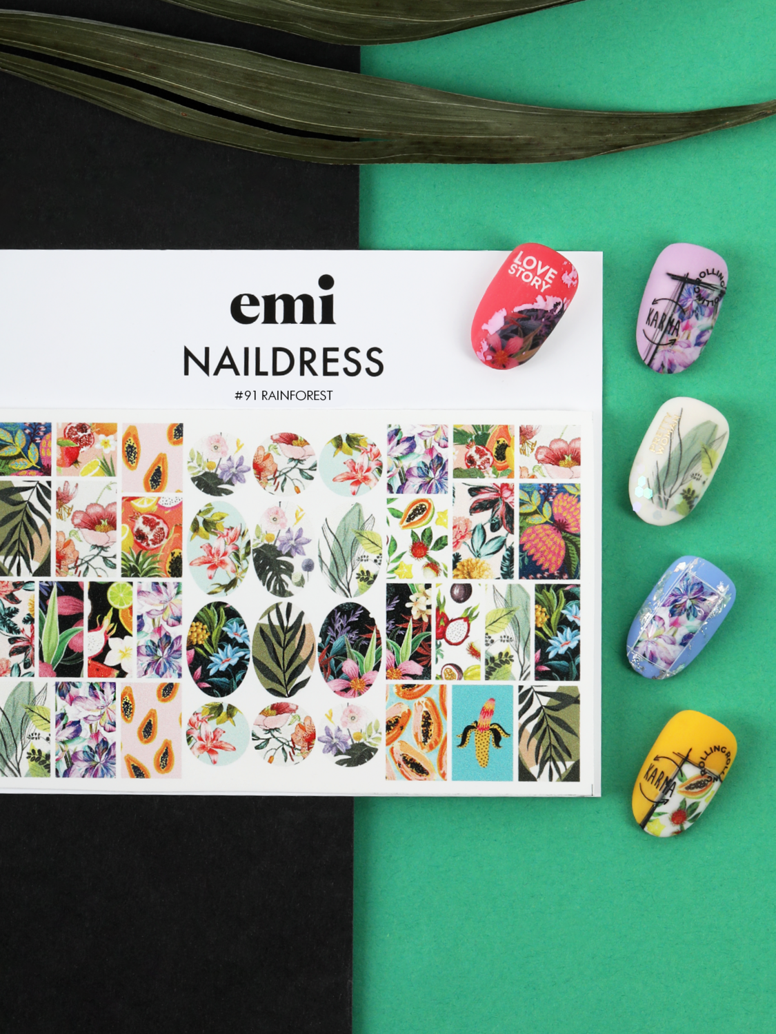 emi Naildress Slider Design #91 Rainforest