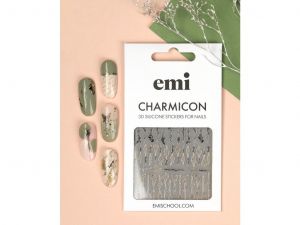 Charmicon 3D Silicone Stickers #231 Flowers and Phrases