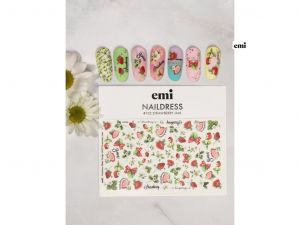 emi Naildress Slider Design #102 Strawberry Jam
