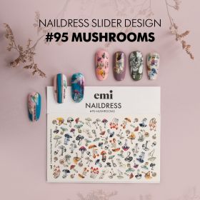 emi Naildress Slider Design #95 Mushrooms