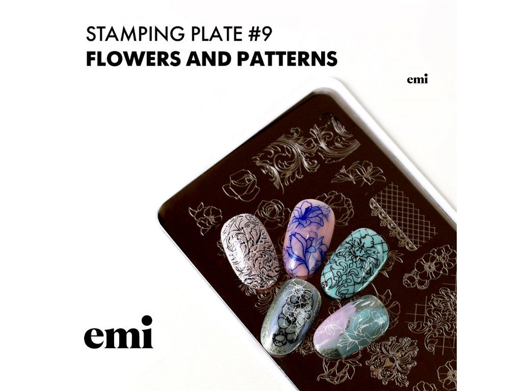 emi Stamping platnička - 9 Flowers and patterns