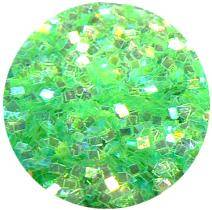 Konfety štvorčeky mini - 12 krikľavo zelené aqua