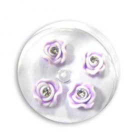 3D ozdoba na nechty - FIMO ružičky