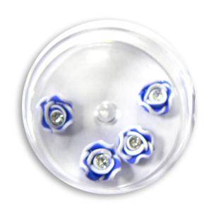 3D ozdoba na nechty - FIMO ružičky