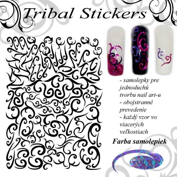 Tribal Stickers - Diamond Purple